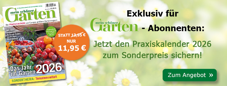 Mein schöner Garten Praxiskalender 2026 für Abonnenten